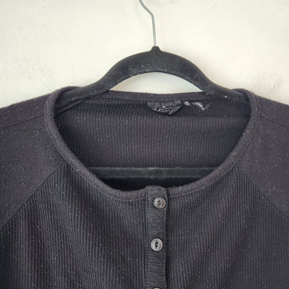 BUNDLE (2) Urban Outfitters Out From Under Cozy Thermal Shirts Black White XS - Picture 12 of 16